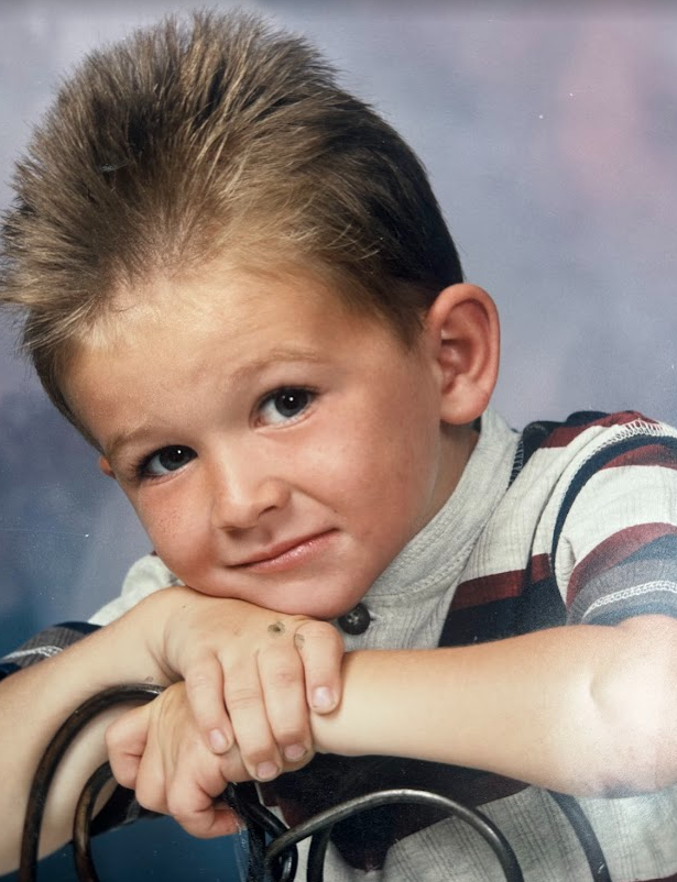 Aaron as a young boy