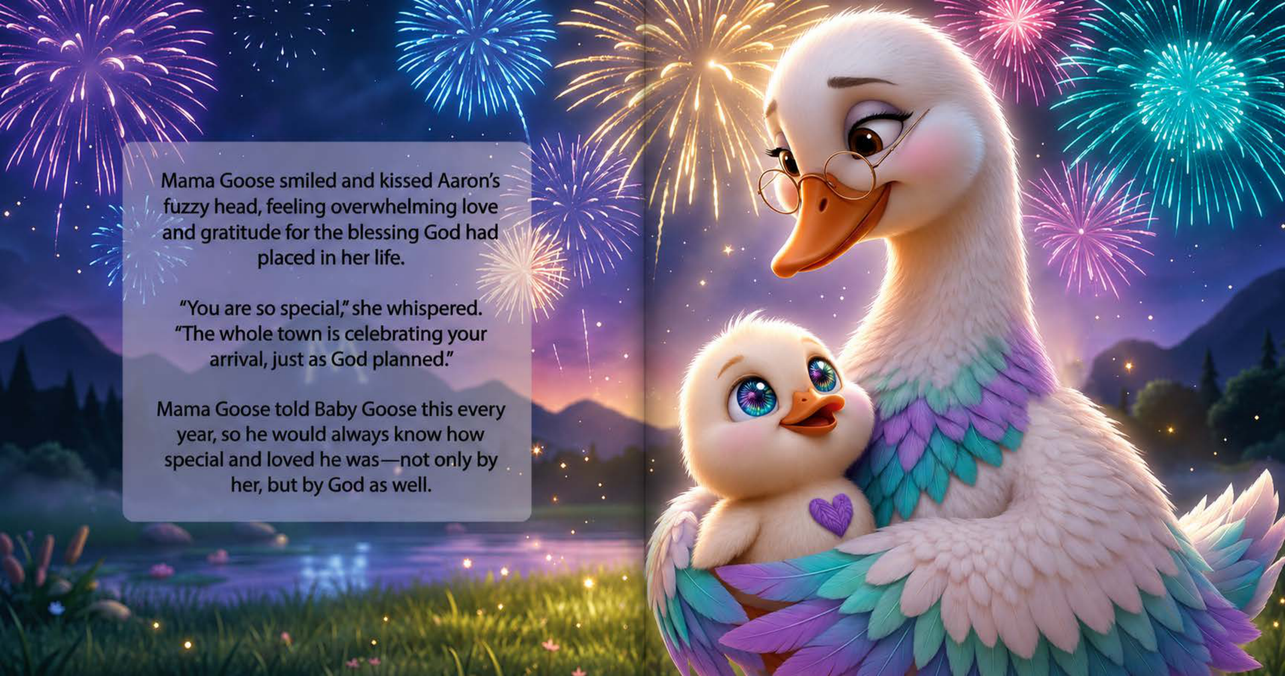 Interior pages from A Goose named Aaron